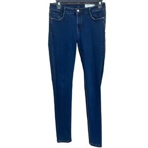 Zara TRF Denim dark wash skinny jeans size 6 waist 28